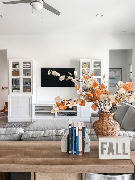 Fall decorations in the living room can be simple and don’t need to overwhelm the space.

#LTKSeasonal #LTKhome