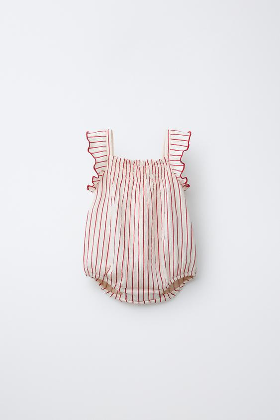 STRIPED PRINT BODYSUIT | Zara US