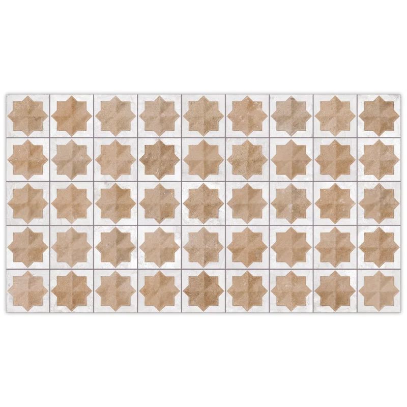 Tetuan Astre 12" x 22" Porcelain Moroccan Wall Tile | Wayfair North America