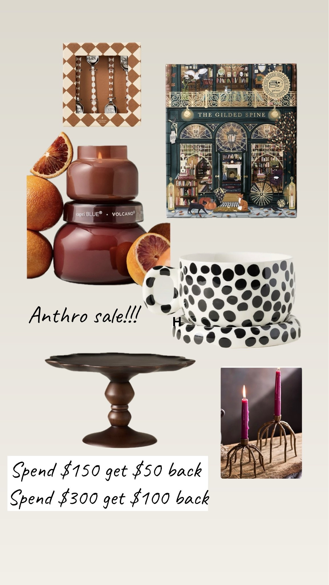 Anthro sale happening now ! 
Spend $150+ get $50
Back, spend $300+ get back $100 …

#LTKSaleAlert #LTKHome #LTKSeasonal