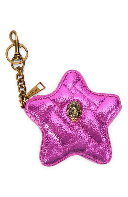 Kurt Geiger London Kensington Heart Mirror Bag Charm in Bright Pink at Nordstrom | Nordstrom