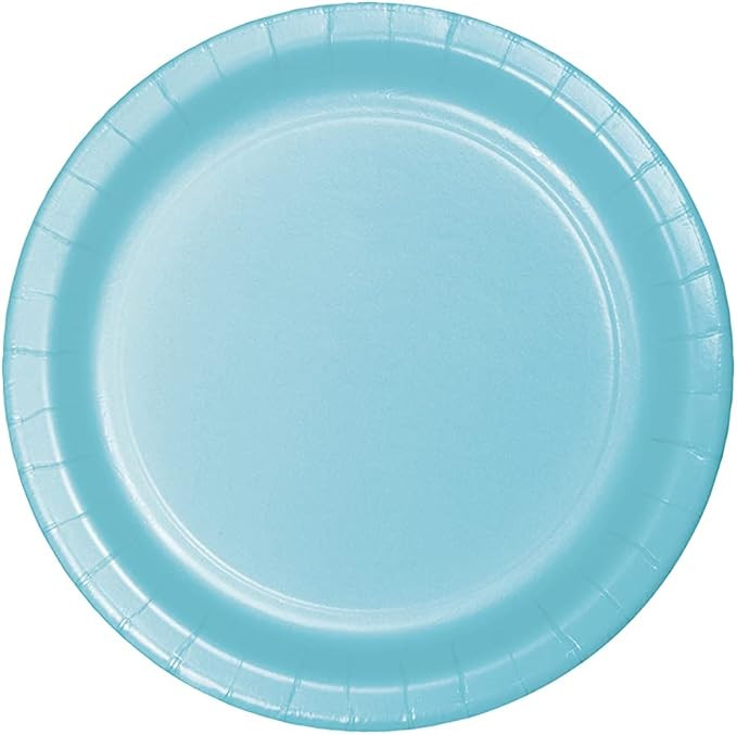 Creative Converting Pastel Blue Dinner Plates, 24 Count, 9" - | Amazon (US)