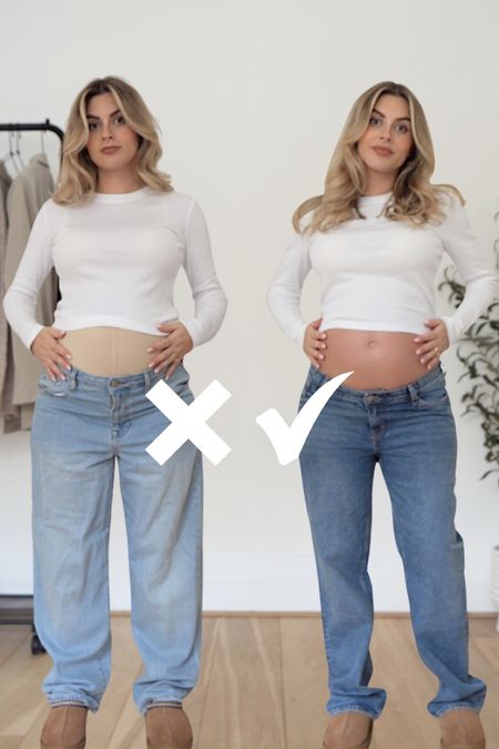 Belly band free maternity jeans 👍

#LTKstyletip #LTKfindsunder50 #LTKbump