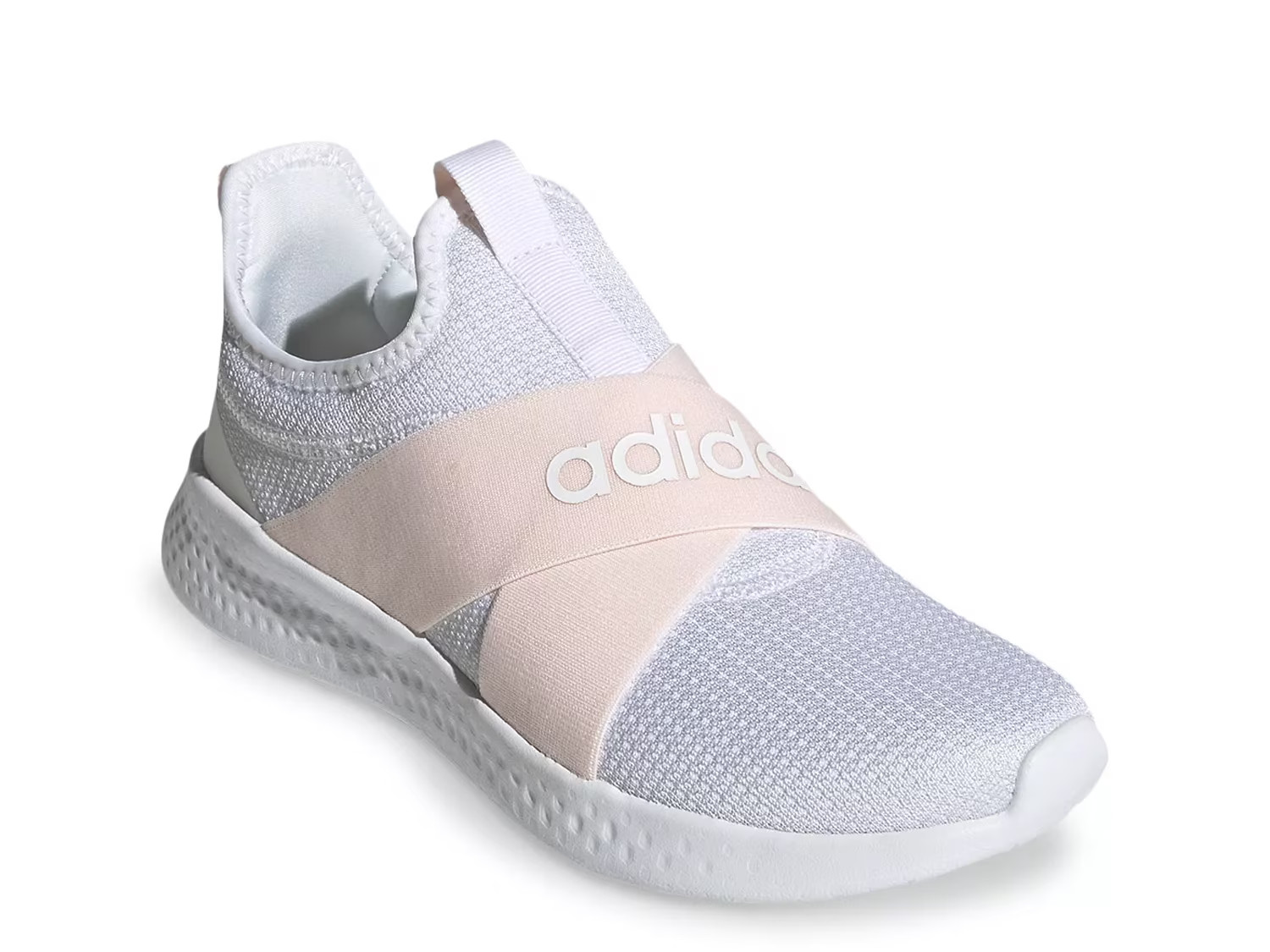 adidas Puremotion Adapt Slip-On Sneaker - Women's - White/Light Pink - Size 8 - Slip-On | DSW
