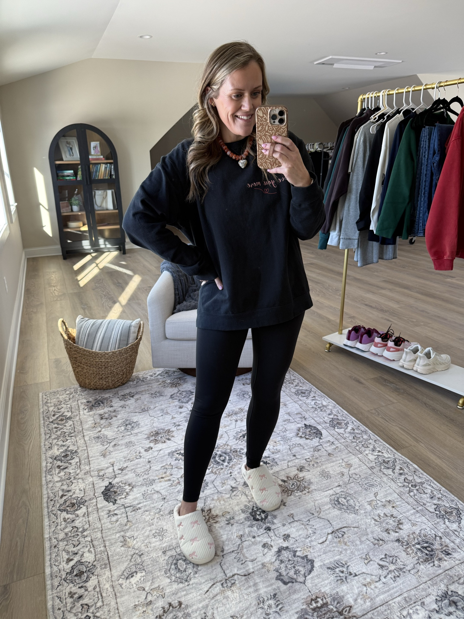 Valentine’s Day
Sweatshirt
Leggings 
Slippers 
Amazon 
Mom outfit 
OOTD 

#LTKdayinmylife #LTKootd #LTKmomlife