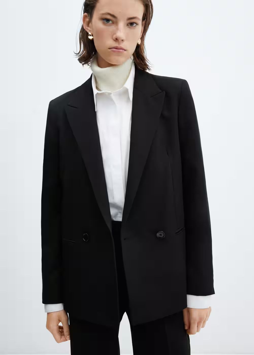 Double-breasted blazer -  Women | Mango USA | MANGO (US)