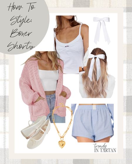 How to style: boxer, shorts!

Trendy fashion, trendy clothes, spring style, spring clothes, comfy casual, women’s boxers, gold necklace outfit inspo

#LTKSeasonal #LTKstyletip