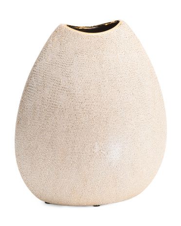 11in Ceramic Beaded Vase | TJ Maxx