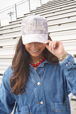 FOOTBALL. - Washed Camo Trucker Hat | KenzKustomz