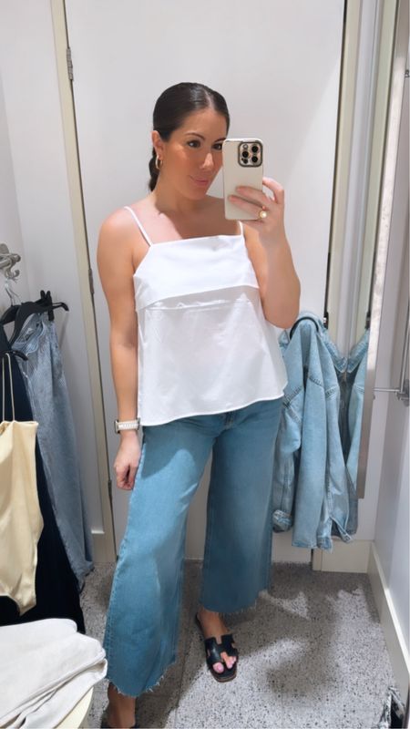 Cute casual weekend outfit 

Wearing a medium in the top and size 10 bottoms.  I sized up for a better fit. 

Jeans | white top | summer outfit | spring outfit | casual outfit | wide leg jeans 



#LTKstyletip #LTKSeasonal #LTKfindsunder50
