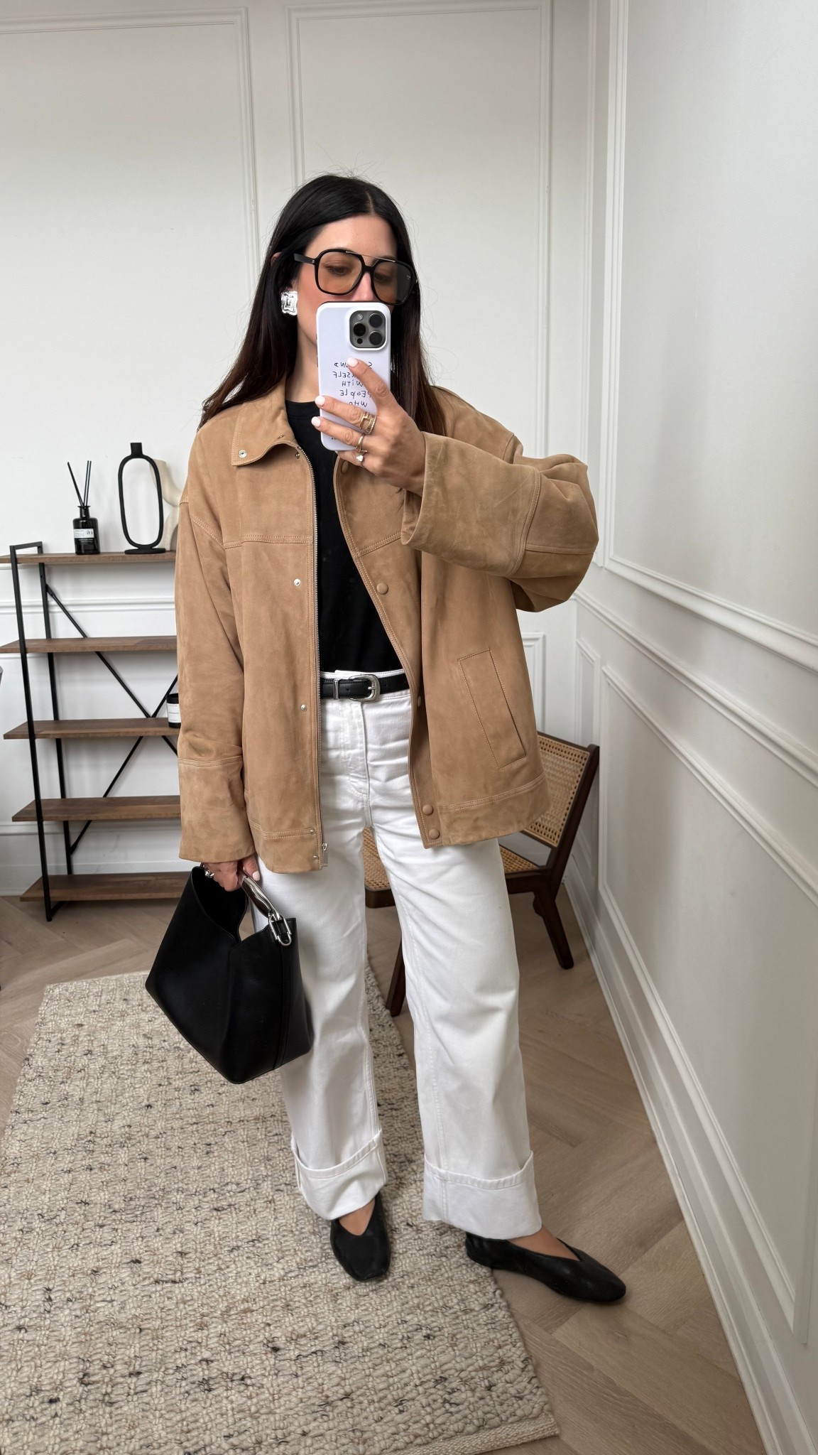 Spring outfitting, suede jacket and white denim 🤍

#LTKstyletip #LTKspring #LTKgiftguide
