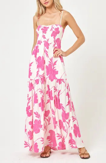LSPACE Mallorca Smocked Cover-Up Maxi Dress | Nordstrom | Nordstrom