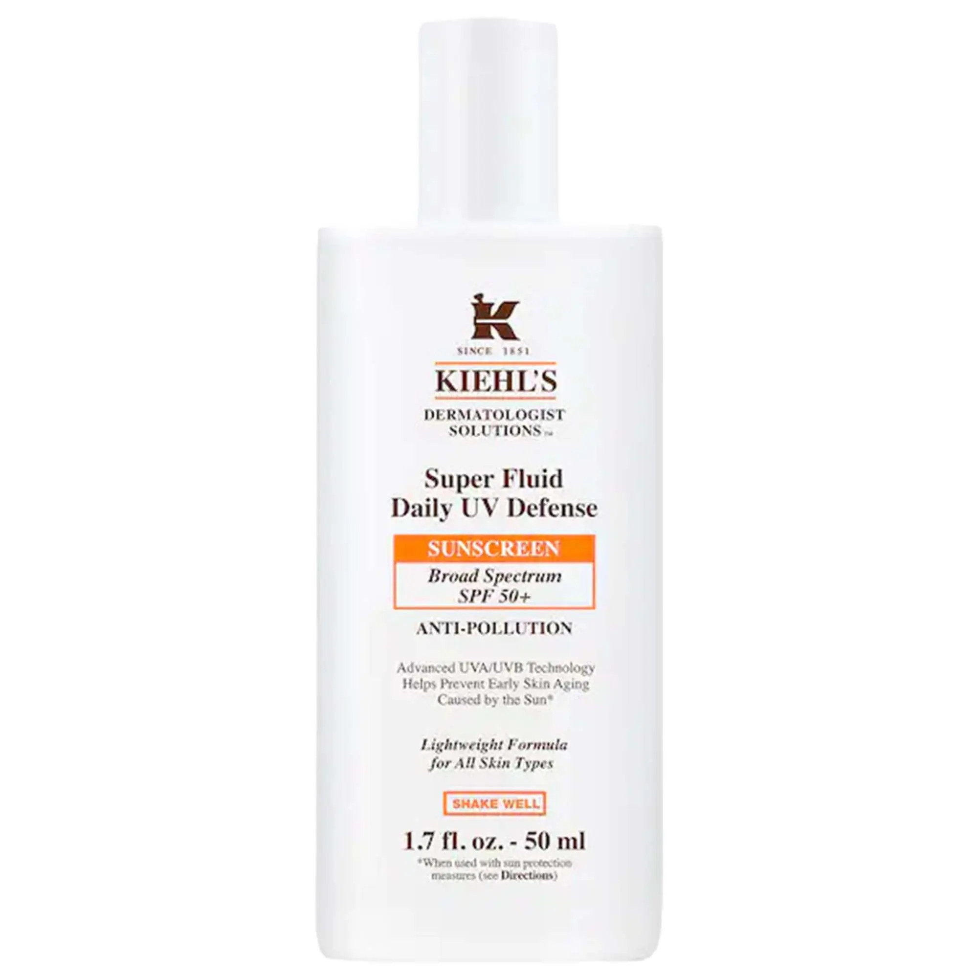 Kiehl's Since 1851 Super Fluid Daily UV Defense Sunscreen Broad Spectrum SPF 50+ 1.7 oz / 50 ml | Sephora (US)
