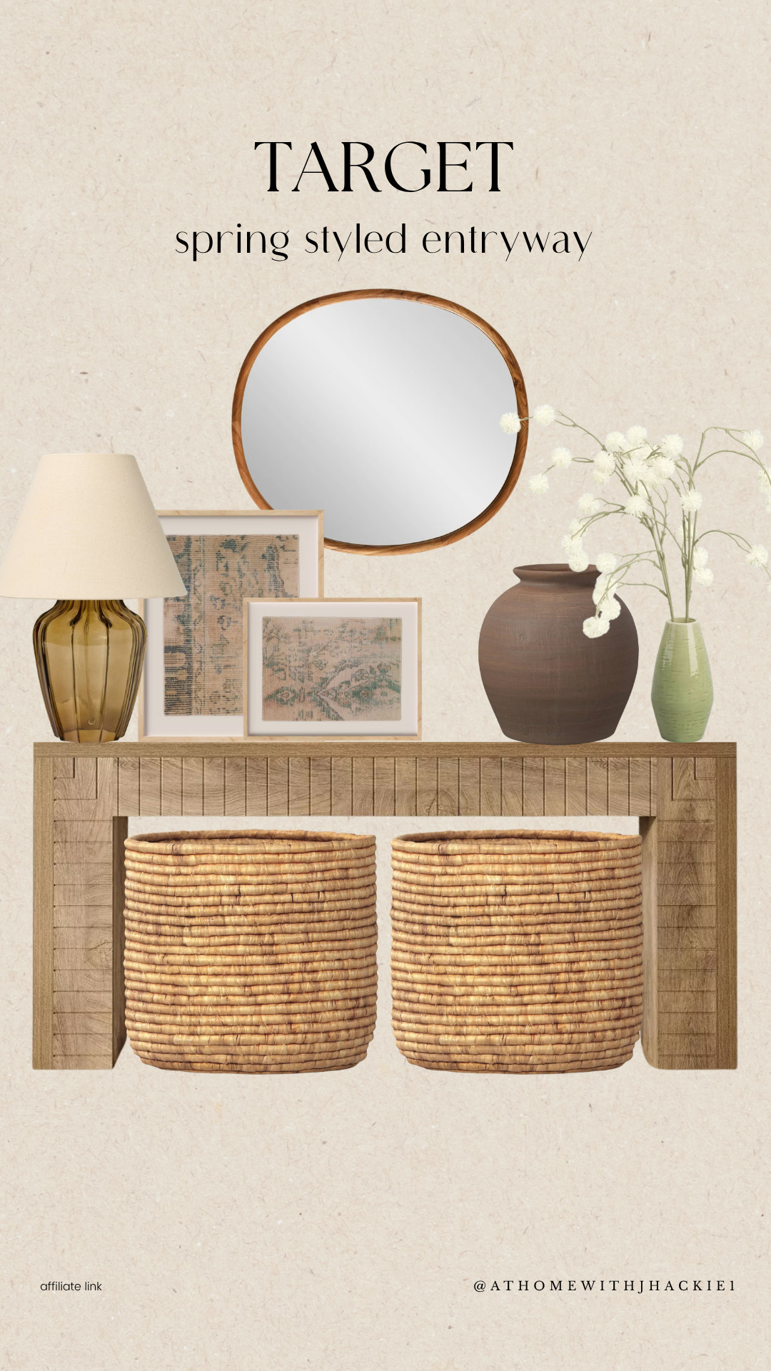 Target entryway decor, target console table, target spring entryway ideas, target round mirror, target table lamp decor, target baskets storage, target vase decor, target framed art target, target neutral entryway, target foyer styling, target hallway decor, target home organization decor, target woven baskets, spring console table decor, target affordable furniture 

 

#LTKHome