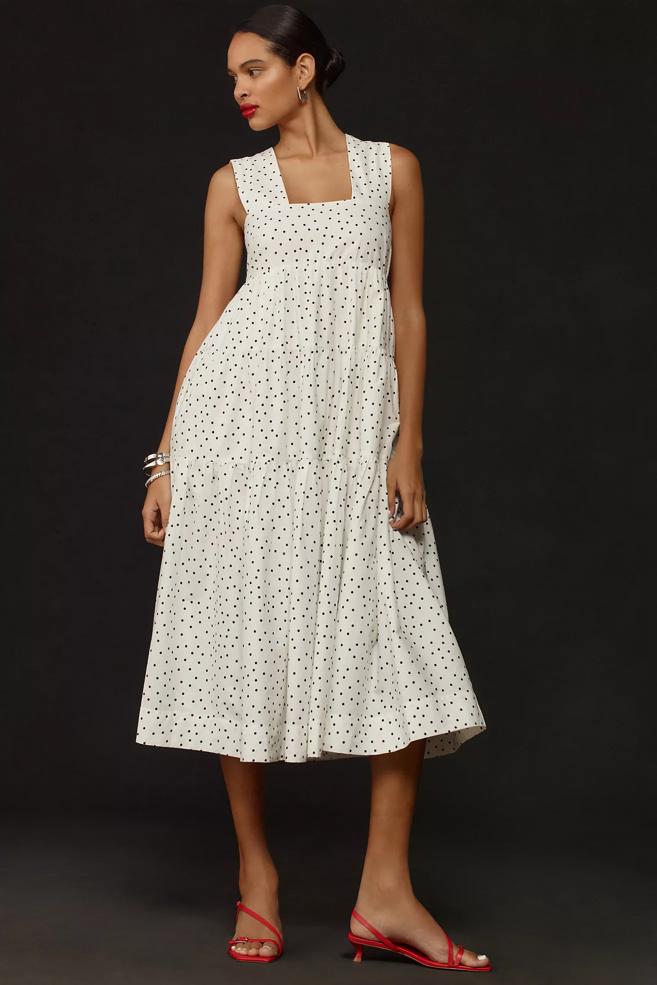 The Helena Square-Neck Babydoll Dress | Anthropologie (US)