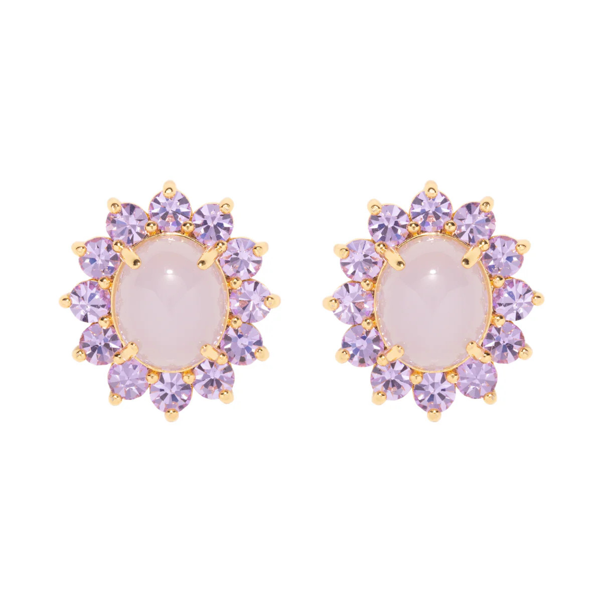 Georgie Stud Earrings in Violet | The Well Appointed House, LLC