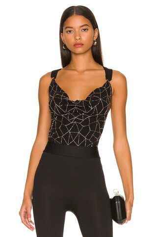 Free People Shine a Light Bodysuit in Black from Revolve.com | Revolve Clothing (Global)