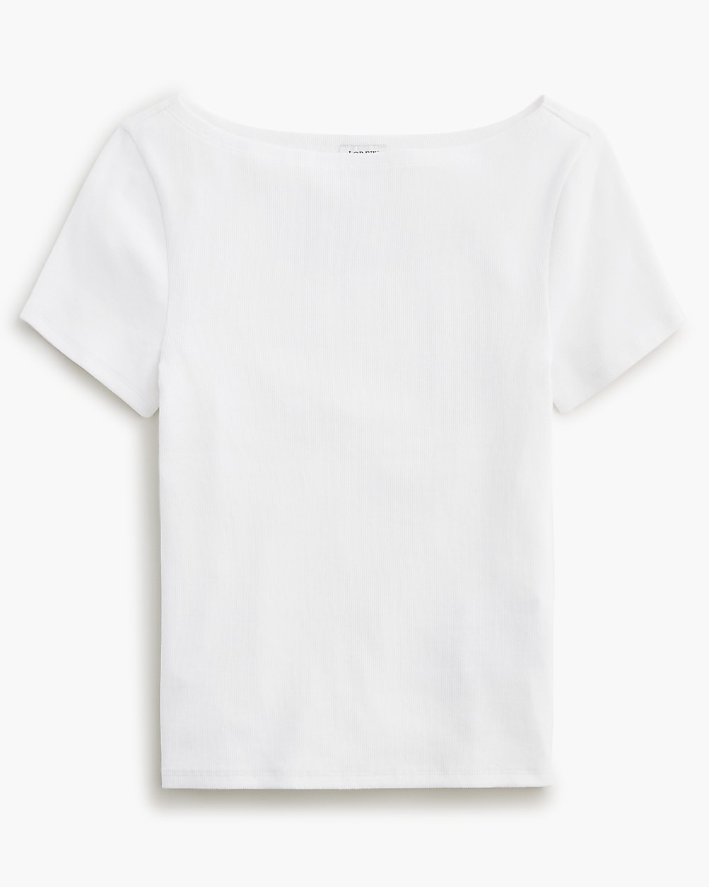 Short-sleeve ribbed boatneck tee | J.Crew Factory