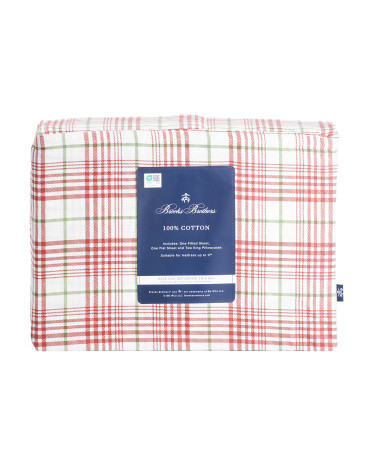 Nordic Plaid Cotton Sheet Set | TJ Maxx