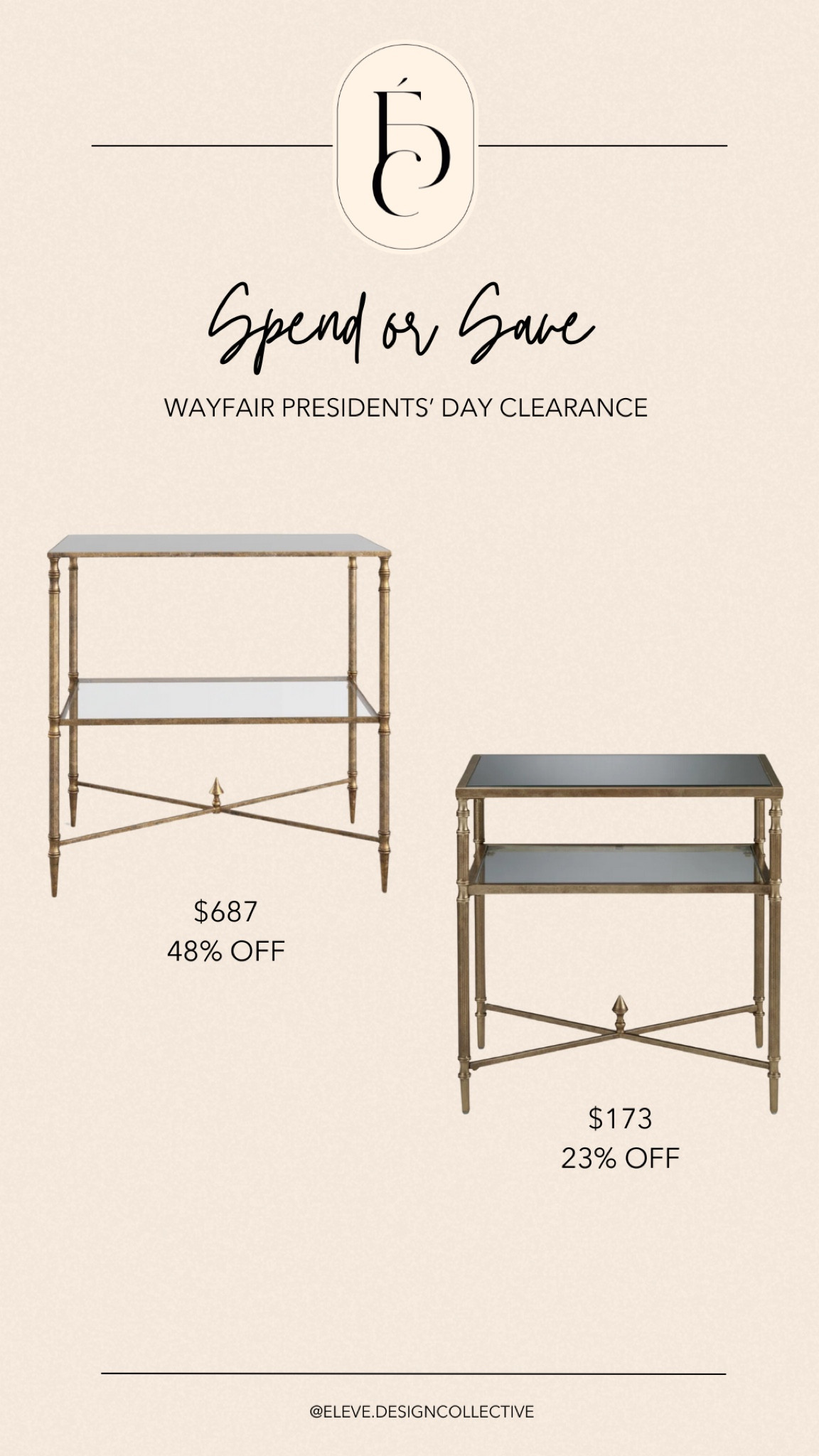 It has been a minute since we have done a spend or save, but both of these beautifies can be found on sale over at Wayfair!

#presisentsdayclearance
#shopwayfair #wayfairsale #shopltk #accenttable #endtable #spendorsave

#LTKSaleAlert #LTKMostLoved #LTKHome