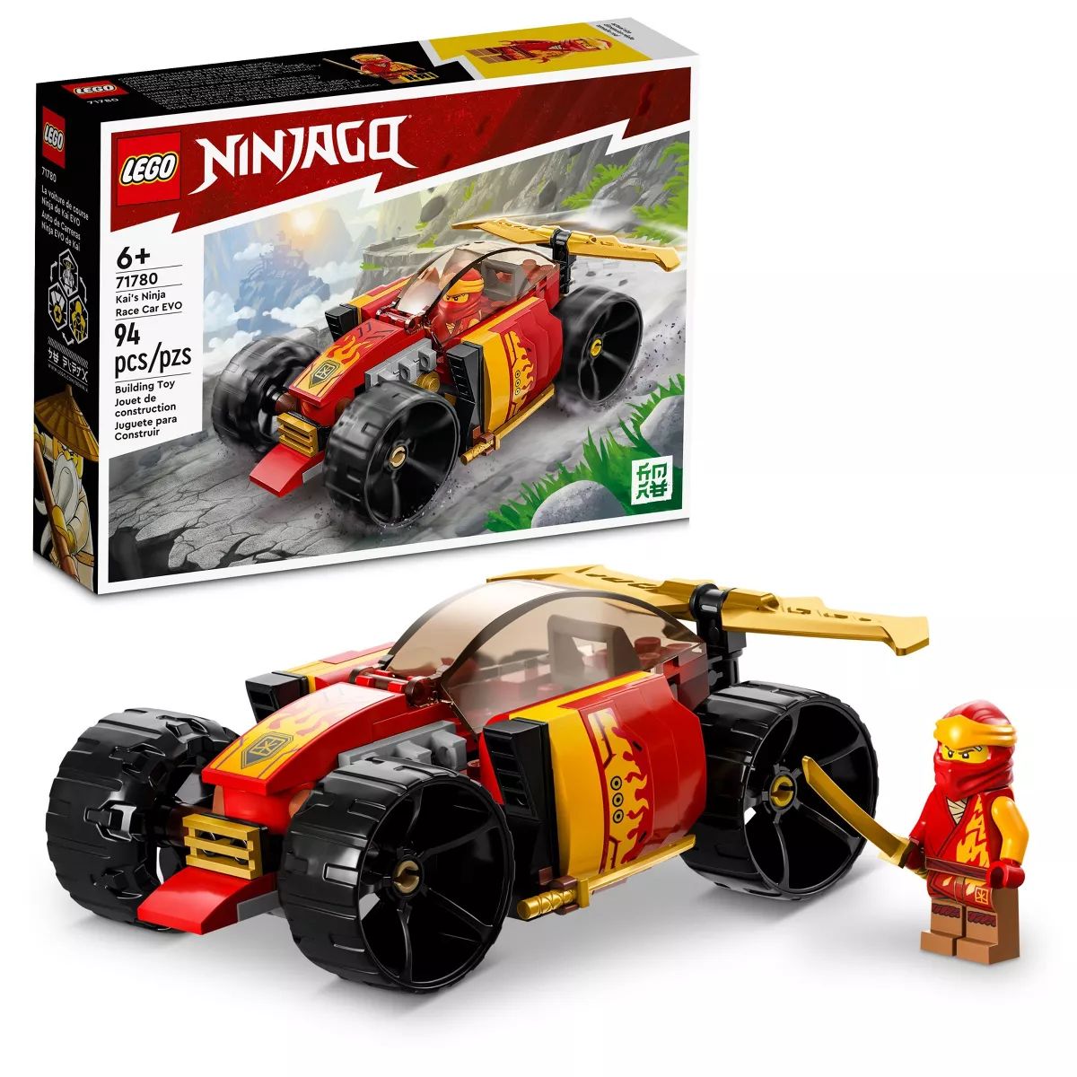 LEGO NINJAGO Kai Ninja Race Car EVO Toy Building Set 71780 | Target