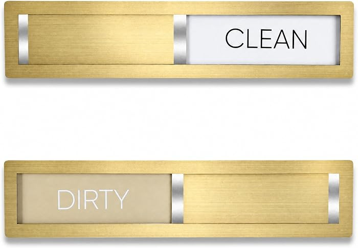 Clean Dirty Magnet for Dishwasher, Champagne Gold | Amazon (US)