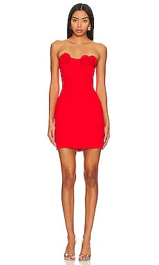 Amanda Uprichard X REVOLVE Sabine Mini Dress in Crimson from Revolve.com | Revolve Clothing (Global)