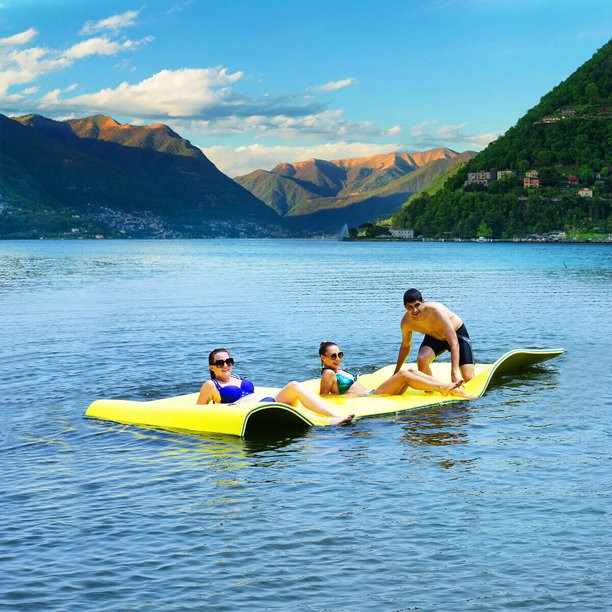 3 Layer Floating Water Pad Foam Mat Water Recreation Relaxing Tear-resistant 9' x 6' | Walmart (US)