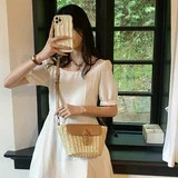 Straw Crossbody Bags for Women, Straw Clutch Bag Handmade Woven Straw bag and Shoulder Bag for Su... | Walmart (US)