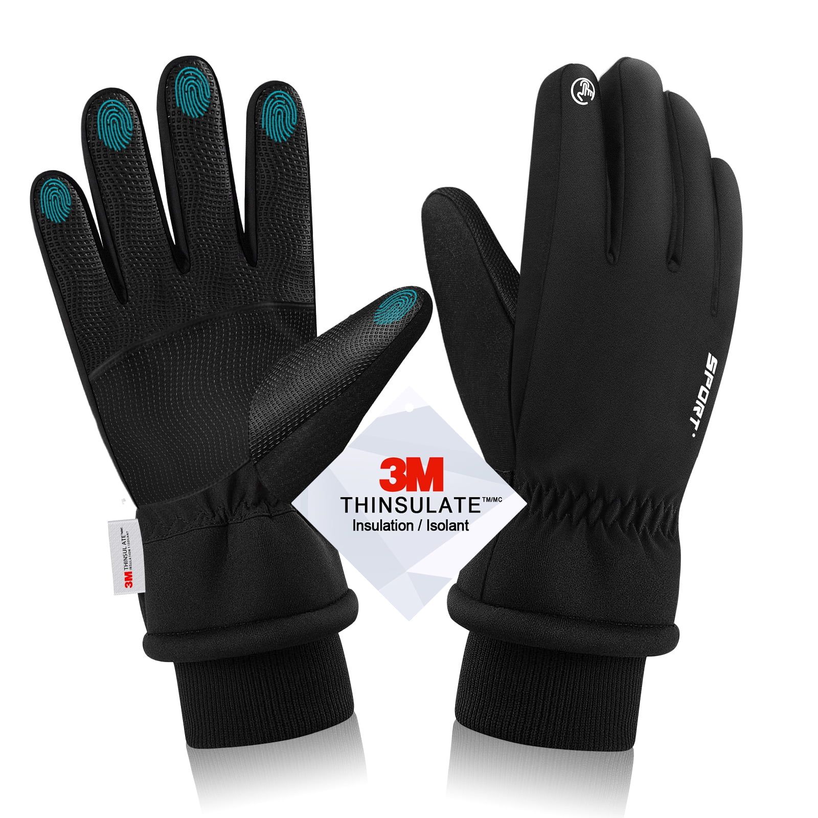 Everest Winter Gloves for Men Women, Touchscreen Waterproof Windproof Gloves Cold Weather Warm Th... | Walmart (US)