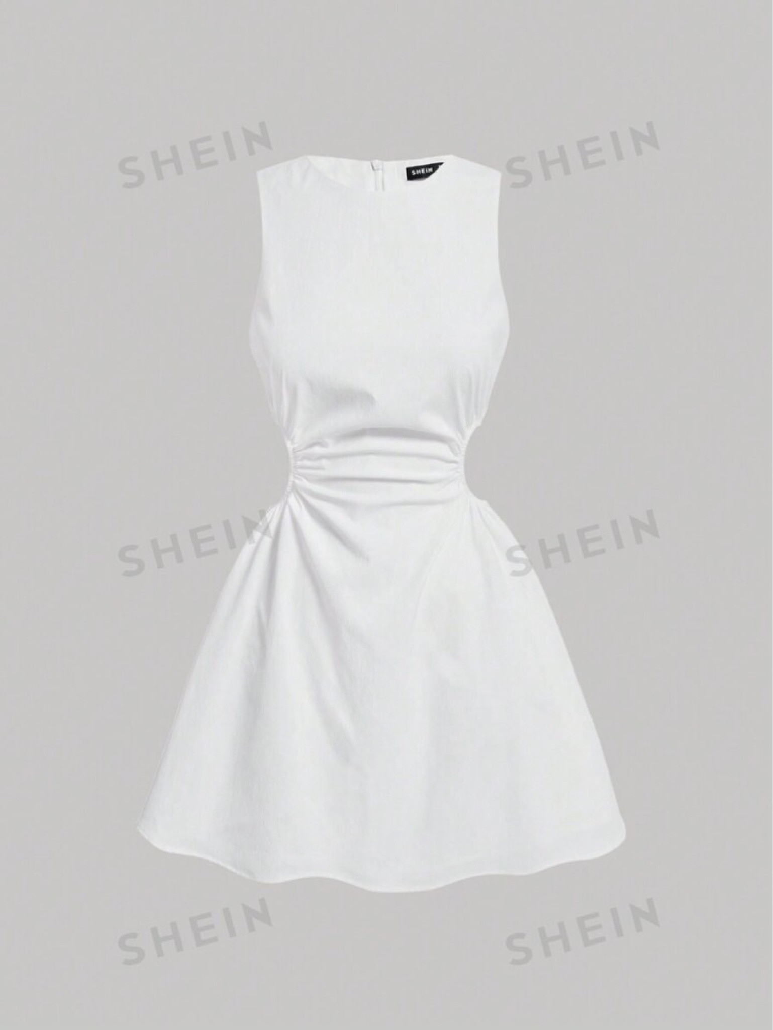 Romantic white mini, cut out side detailing, high neck. Perfect for summer!

#LTKtravel #LTKwedding #LTKfindsunder50