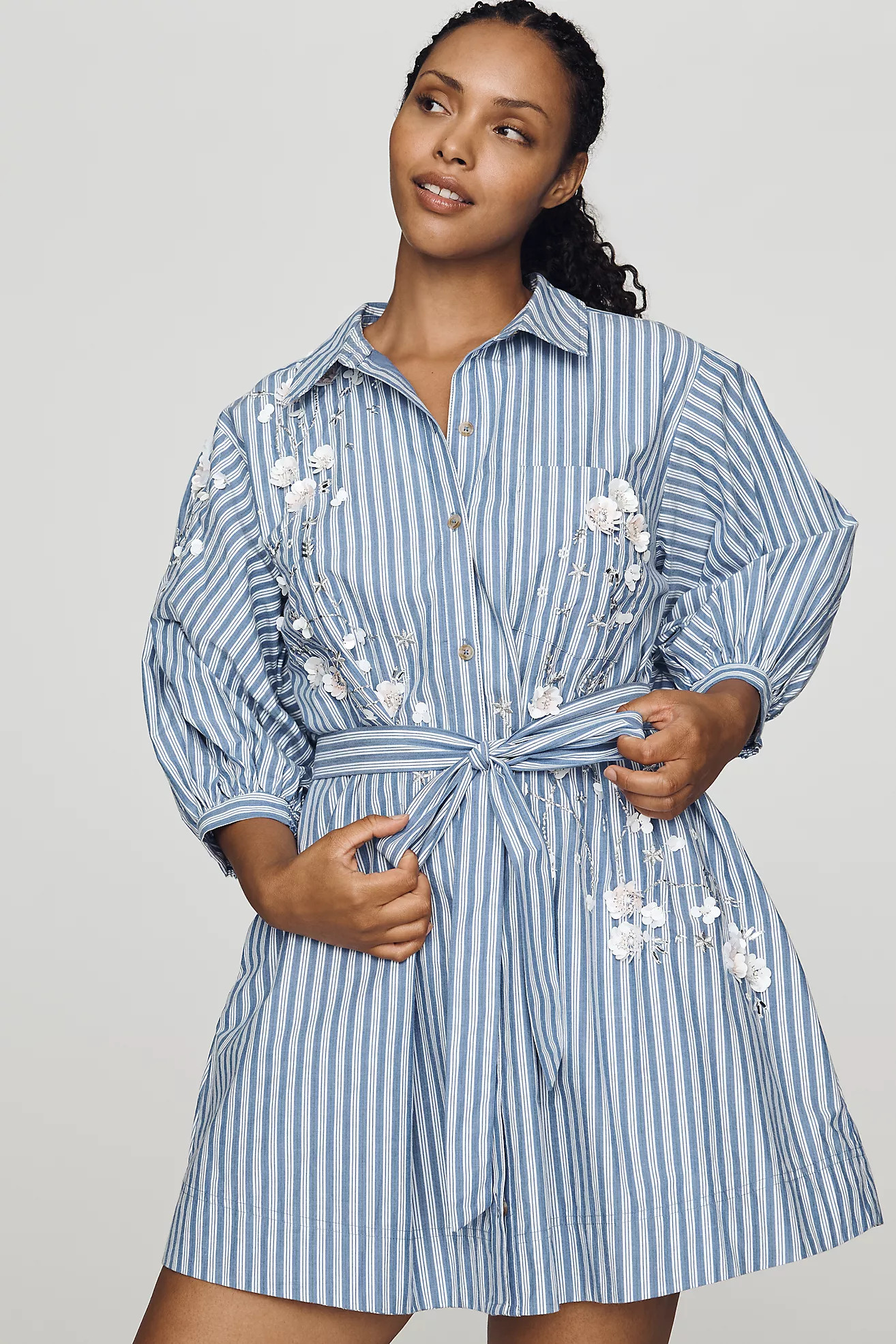 Maeve Mona Mini Shirtdress | Anthropologie (US)