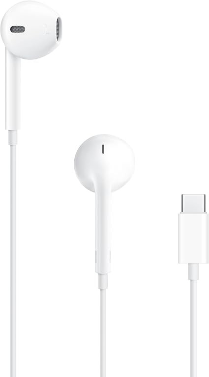 Apple EarPods Headphones with USB-C Plug, Wired Ear Buds with Built-in Remote to Control Music, P... | Amazon (US)