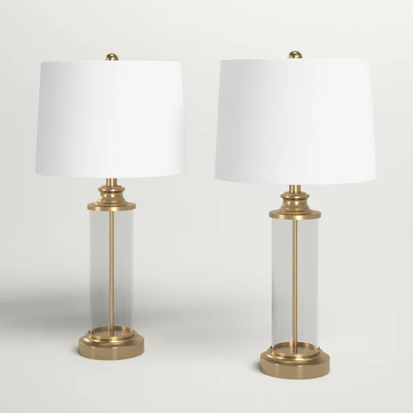 Leiser Glass Cylinder Table Lamp (Set of 2) | Wayfair North America