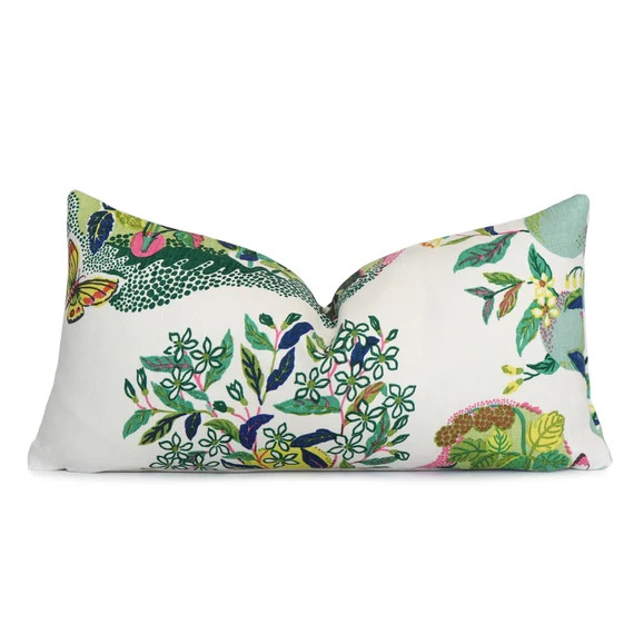 Schumacher Citrus Garden Lemon Tree Throw Lumbar Pillow Cover | Etsy | Etsy (US)