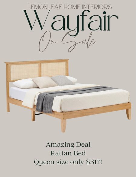 Great look and great price on this queen sized bed with rattan details from wayfair 



#LTKStyleTip #LTKSaleAlert #LTKHome