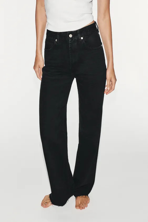 TRF HIGH-WAIST WIDE-LEG JEANS | Zara UK