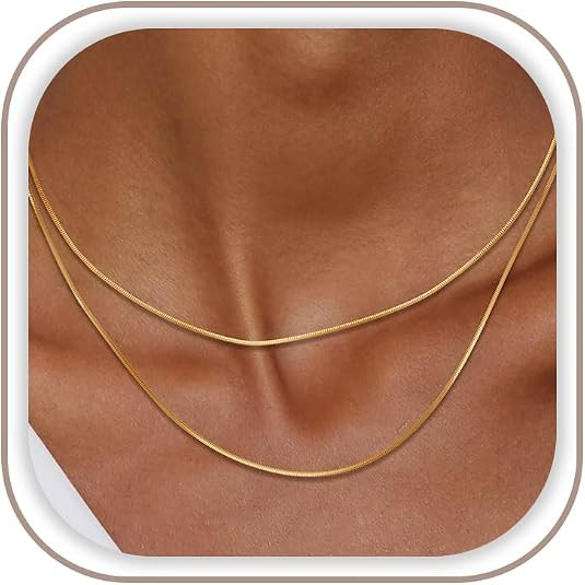 Freekiss Women's Layered Necklace Set - 3 Piece Dainty Gold Jewelry for Everyday Stacking | 14K G... | Amazon (US)