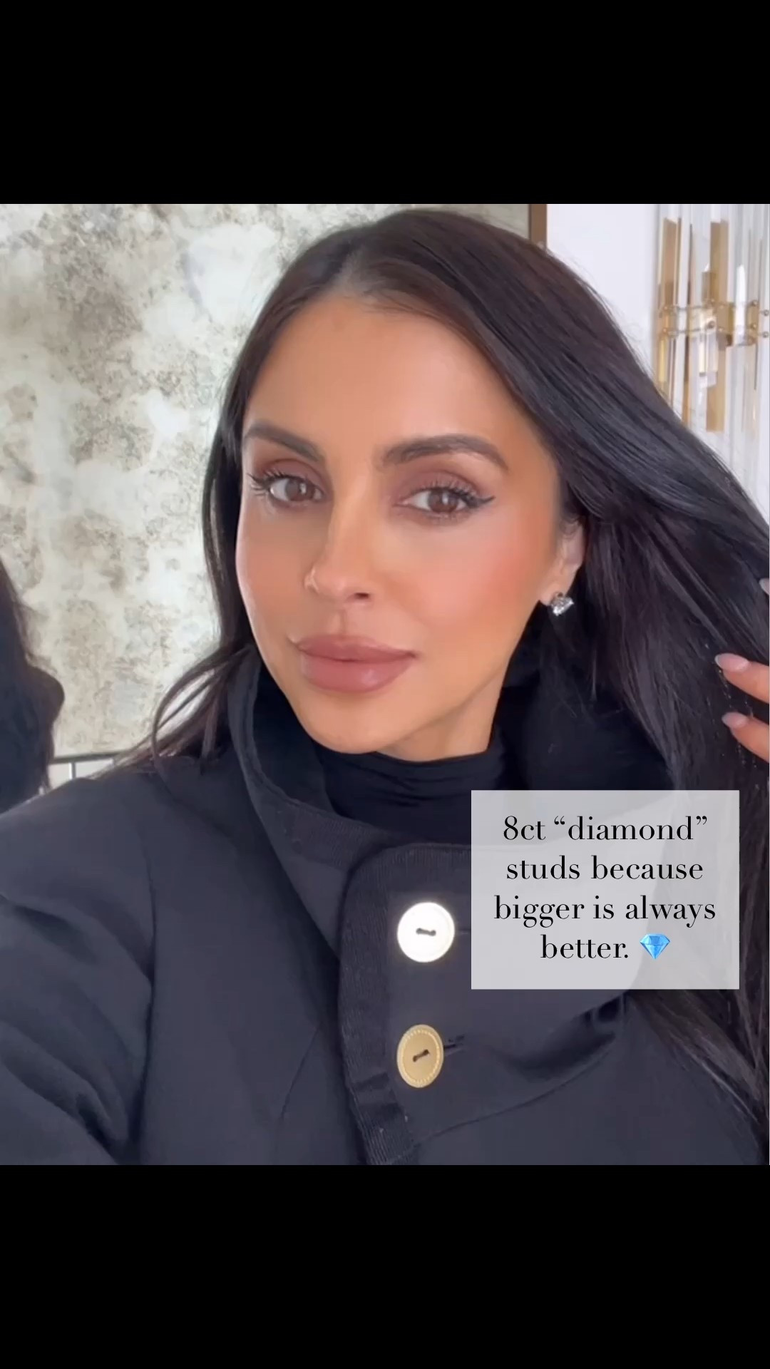 Nordstrom “Damond” stud earrings 8 ct
Zara jacket wearing an XS


#LTKOver40 #LTKValentine #LTKgrwm