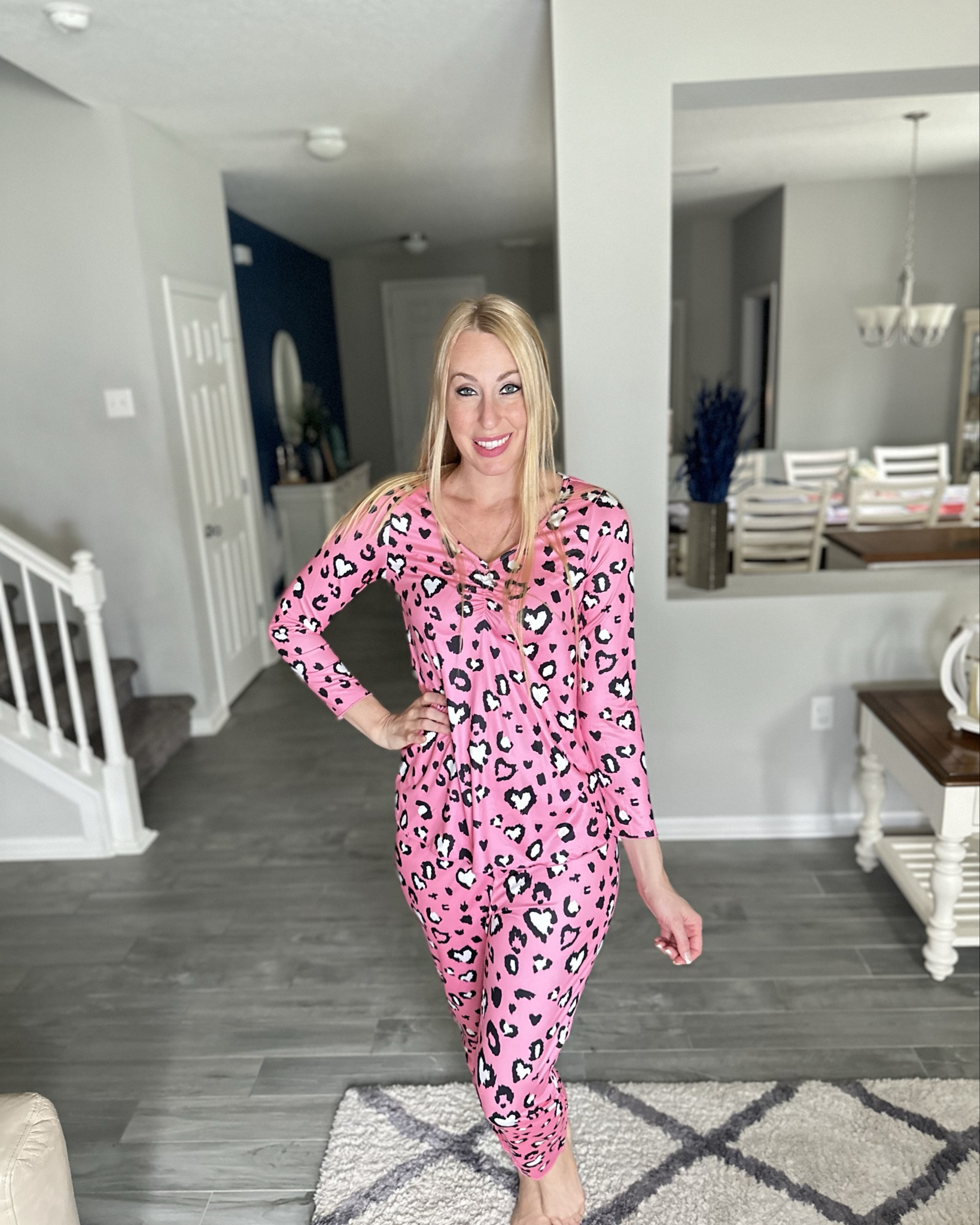 Pink leopard love lounge set
💞 this set is so cute and it actually is a two pack 
💞 fit and flare top
💞 wearing size small, fits true to size 

#LTKStyleTip #LTKFindsUnder50