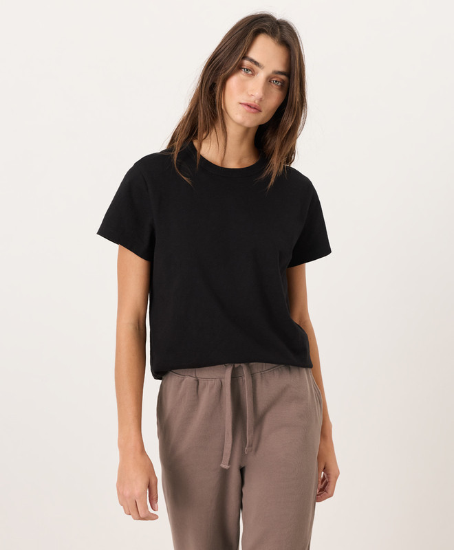 Women’s Soft-slub Essential Crewneck Tee made with Organic Cotton | Pact | Pact Apparel