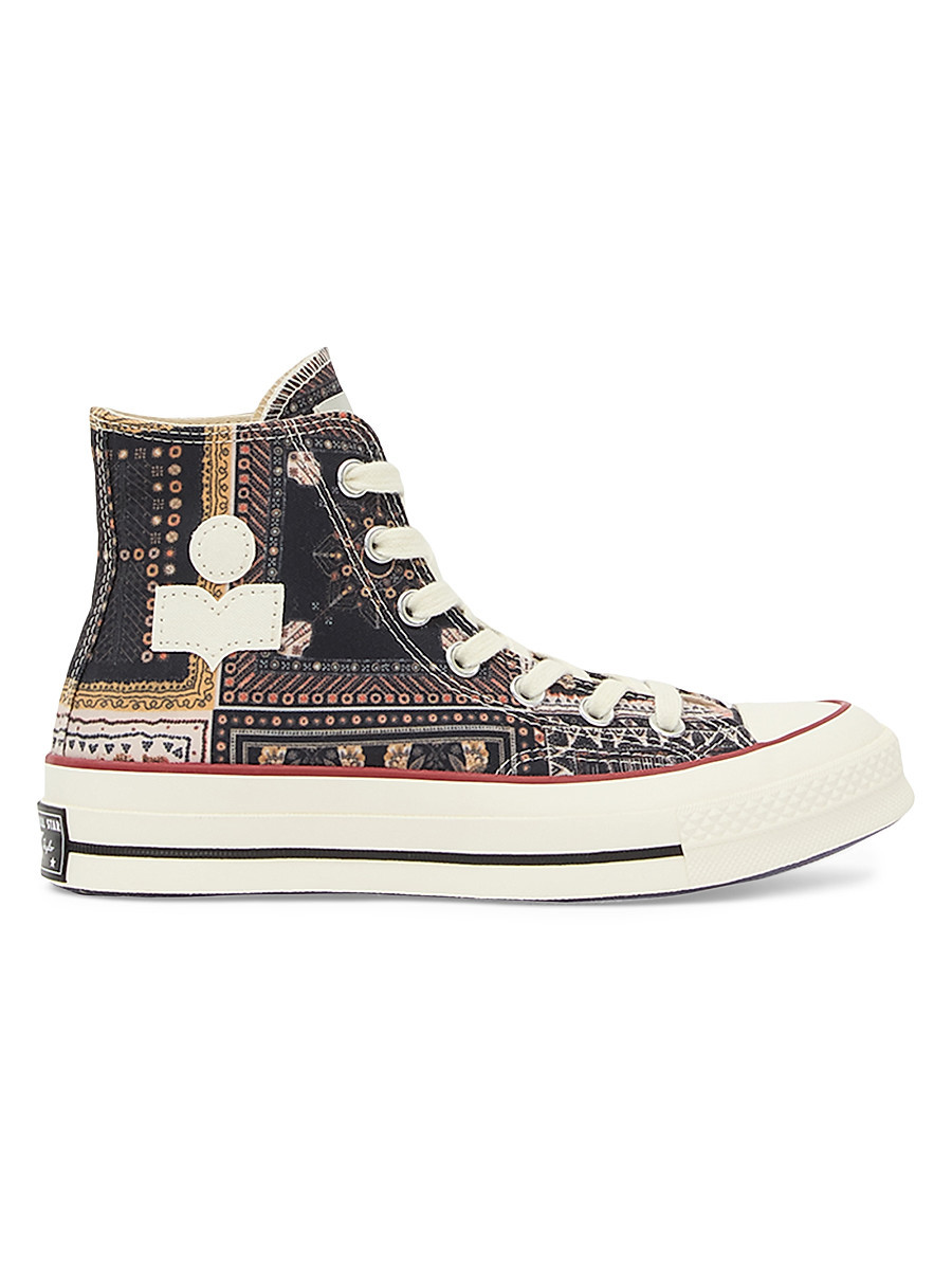 Women's Isabel Marant x Converse Chuck 70 Printed Cotton High-Top Sneakers - Brown Multi - Size 11 | Saks Fifth Avenue