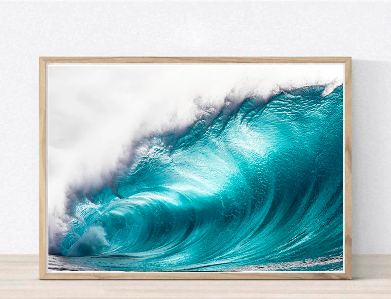 Ocean Waves Art Print Ocean Wall Art Ocean Print Download | Etsy | Etsy (US)