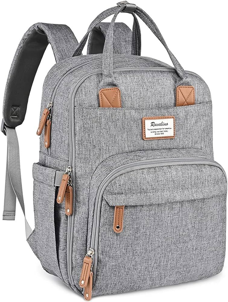 RUVALINO Diaper Bag Backpack - Multifunction Travel Back Pack Maternity Baby Changing Bags, Diape... | Amazon (US)