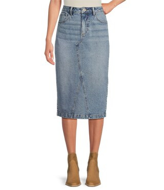Denim Midi Skirt | Dillard's