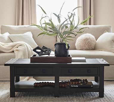 Benchwright 54" Rectangular Coffee Table | Pottery Barn (US)