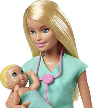 Barbie Baby Doctor Playset with Blonde Doll, 2 Infant Dolls, Exam Table and Accessories, Stethosc... | Amazon (US)