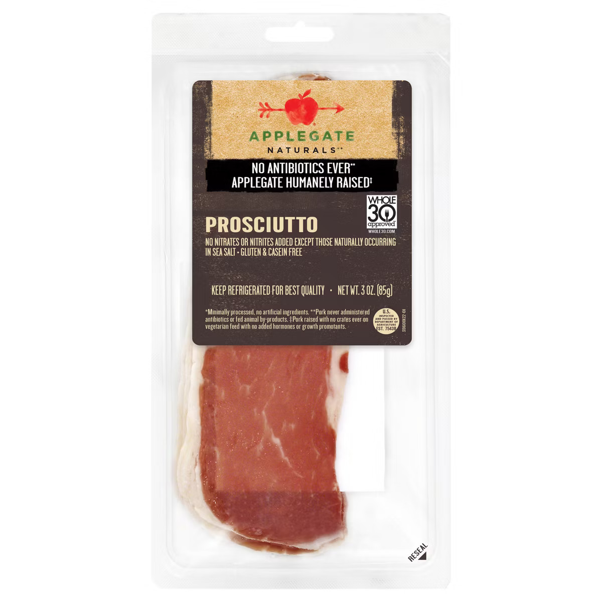 Applegate Natural Prosciutto - 3oz | Target