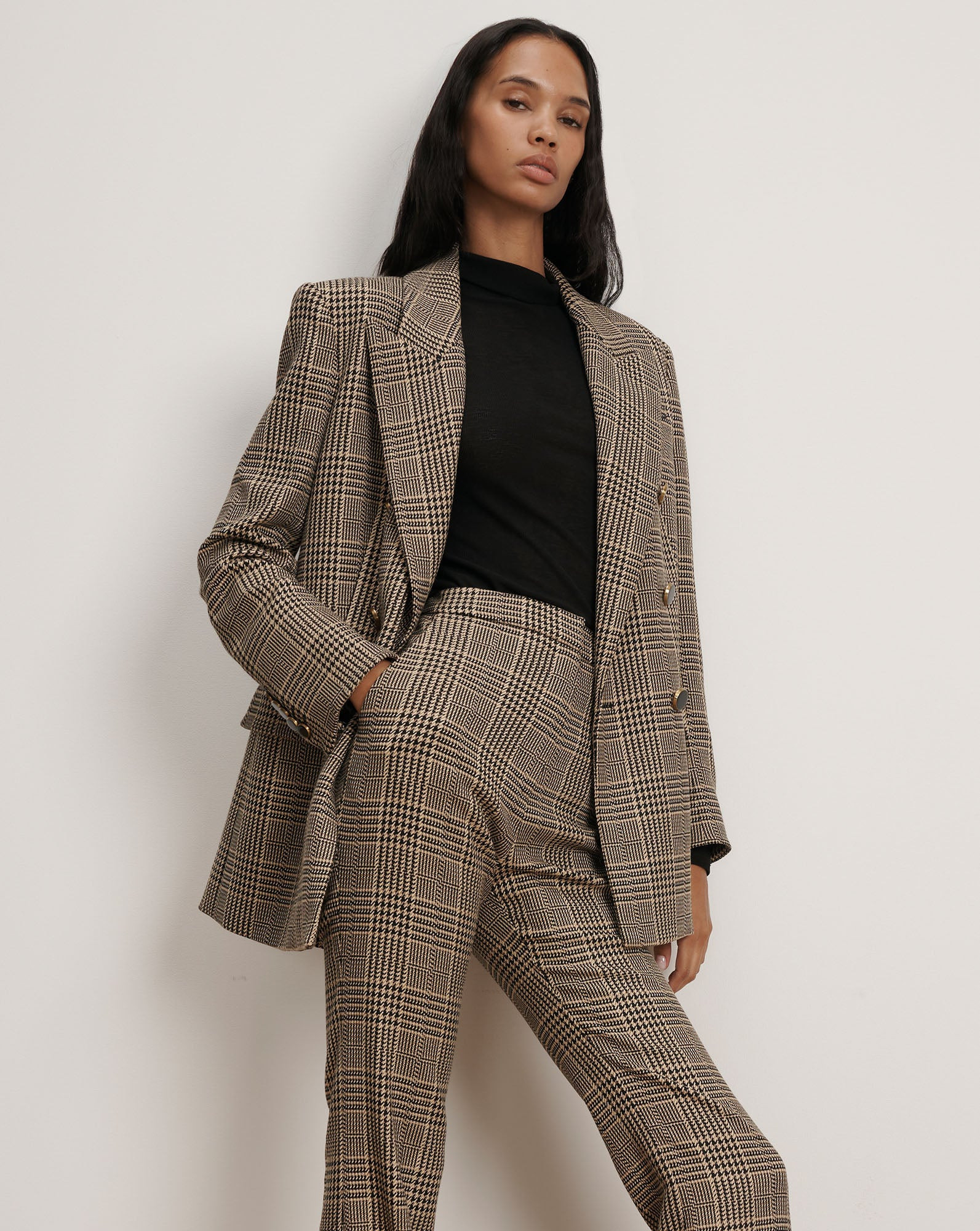 Rhys Houndstooth Dickey Jacket | Veronica Beard