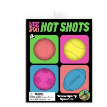 TEENIE NEE DOH HOT SHOTS BALLS ( 4 PACK) , SENSORY STRESS RELIEVER BALLS, FIDGET | Walmart (US)